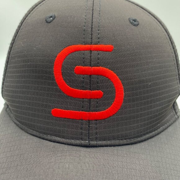 Cap American SUBURBAN Collection Hat Strapback Cap Black Red Embroidered 1948 - Picture 6 of 9